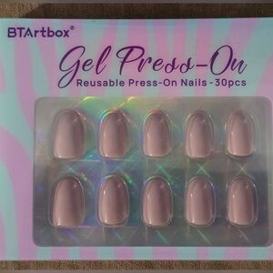 Gel Press-On Nails - Light Mauve Color